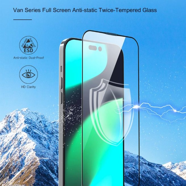 Pellicola protettiva vetro temperato 3D per iPhone 14 Plus