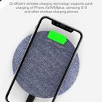 Caricabatteria wireless rapido sistema Qi 5W/7,5W/10W/15W
