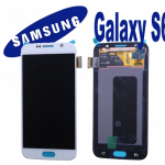 LCD + TOUCH ORIGINALE PER GALAXY S6 BIANCO GH97-17260B