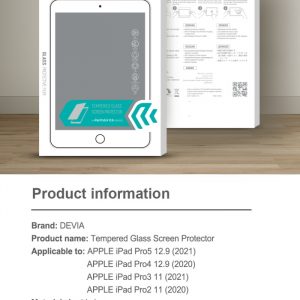 Protezione schermo in vetro temperato per iPad Pro 11 2021
