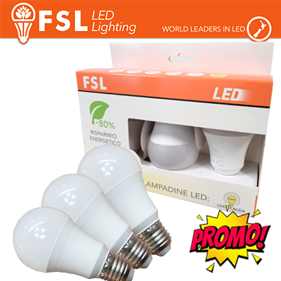 PACK PROMOZIONALE Lampade & Bulbi FL3A6015W30K27