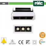 Incasso Multi lampada - 3X3W 530LM 4000K 50° >90CRI