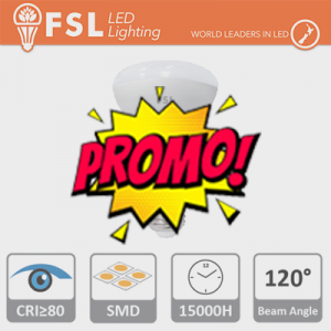 R63 - 8W 6500K 630LM >120º 63X102mm CRI80 E27 25.000H
