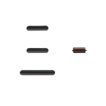 Pulsanti Volume+Mute+Power On/Off per iPhone 11 Neri