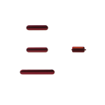 Pulsanti Volume+Mute+Power On/Off per iPhone 11 Rossi