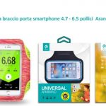 Fascia da braccio porta smartphone 4.7 - 6.5 pollici Arancio