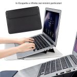 Cover protettiva per Macbook Pro 16'' con Supporto Nera