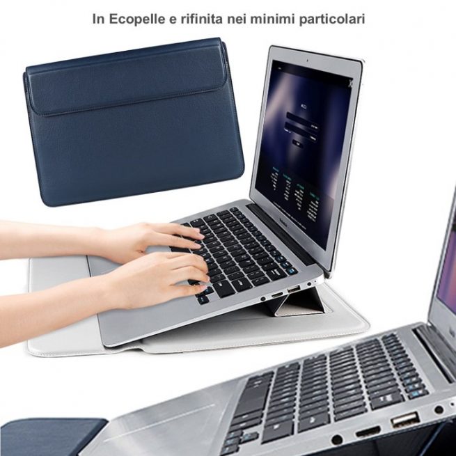Cover protettiva per Macbook Pro 16'' con Supporto Blu