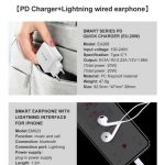 Caricatore rapido PD 20W con Auricolari lightning Bluetooth