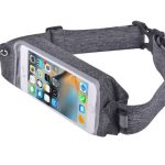 Marsupio Easygo in Lycra con Porta Smartphone Grigio