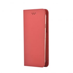 Custodia a Libro Universale per Smartphone 5.5 Pollici Rossa