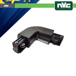 Connettore Forma  L  Binario Trifase - Colore Nero