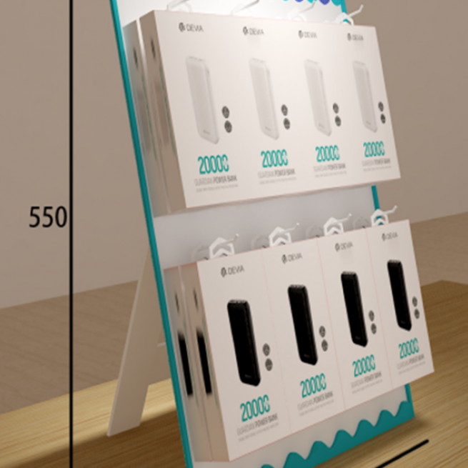 Espositore da Banco 8 Ganci Devia in Plexiglass 550 x 400 mm