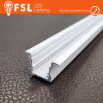 BARRA  ALLUMINIO 6063 - Incasso- 2m BIANCA 2000*25(17.3(12.3))*15.42