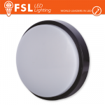 Plafoniera LED ROTONDA NERA 15W 3000K Ø180*55 IP54