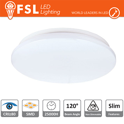 Plafoniera LED 25W 4000K 120° 38x5,5cm CRI80