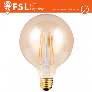 Lampada Globo Filamento Ambra Ø9,5cm - 6W 2200K E27 650LM