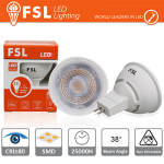 MR16 Lampadina LED - 6W 3000K 500LM 38º CRI80 DC 12V