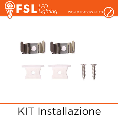 KIT Installazione Profili Alluminio FLPAB-REC2M