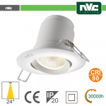 Faro direzionabile LED IP20 9W 4000K 700LM 24º FORO:95mm