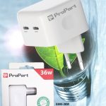 Caricabatteria 36 Watt 2 Prese USB-C Modello E685-36W