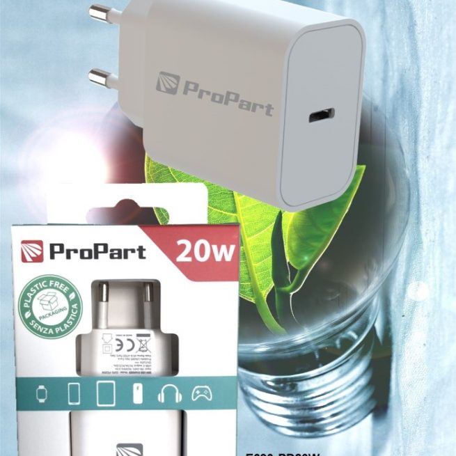 Caricabatteria 20 Watt PD presa USB-C Modello E693-PD20W