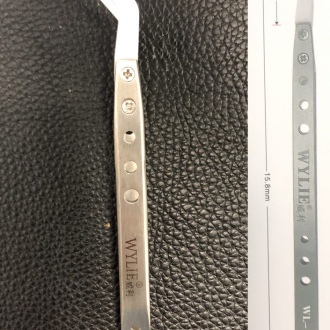 Pinzette becchi curvi in ceramica isolante e corpo acciaio