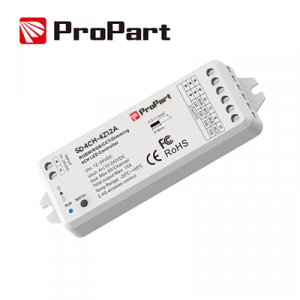 Ricevitore DIM RF LED - 4 Canali, 3A/12A, 12-24VDC