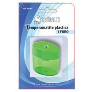 Temperamatite ARTIGLIO 1 foro in plastica con serbatoio
