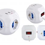 Multipresa Cubo da tavolo 3pos bip/schuko + 3USB + TypeC
