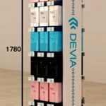 Espositore rotante doppia faccia 36 posti con ganci