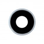 Cornice fotocamera con lente per iPhone XR Blu