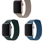 Cinturino Apple Watch serie 44mm Elegant Leather Forest Gr