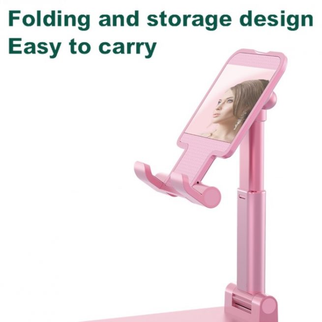 Supporto Regolabile a libro per Tablet e Smartphone Rosa