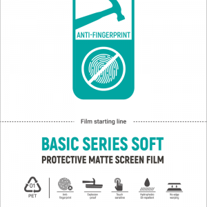 Pellicole 12x18 Anti Shock e Impronte Opaca Basic Soft 50 pz