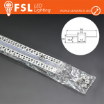 KIT PROFILO ALLUMINIO 6063 - RASO 2m SILVER - cover opal