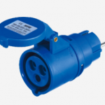 Adattatore Presa Indust. Spina Schuko 16A 2P+T 220-250V IP44