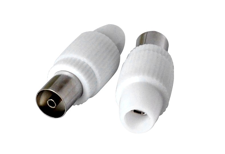 2x Presa antenna TV 75 Ω 9.5mm new