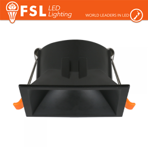 Ghiera orientabile QUARDATA - Alluminio verniciato a polvere, foro 80*80mm NERA