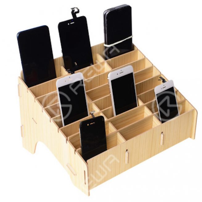 Scatola porta cellulare con 24 griglie