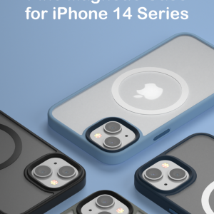 Cover Magnetica Pino con Apple Magsafe per iPhone 14 Nera