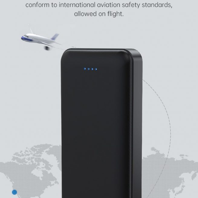 Power Bank Guardian 20.000 mAh 2 Uscite 5 volt 2.1A. Nero