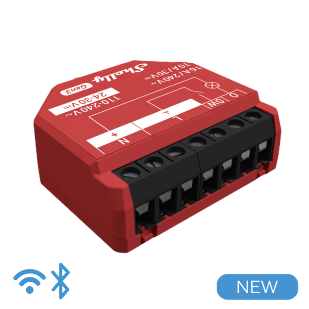 Shelly - Smart Home Automation Rosso SH-PLUS1PMG3