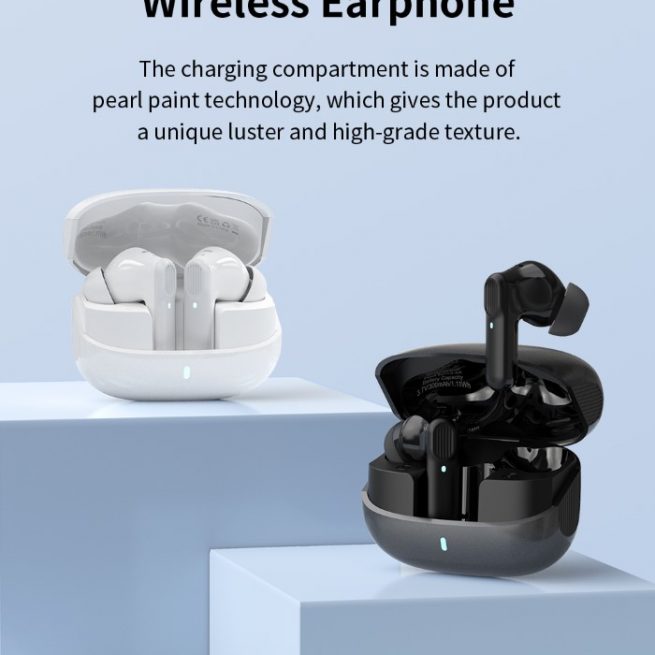 Auricolari TWS EM408 con ANC riduzione del rumore Bianchi