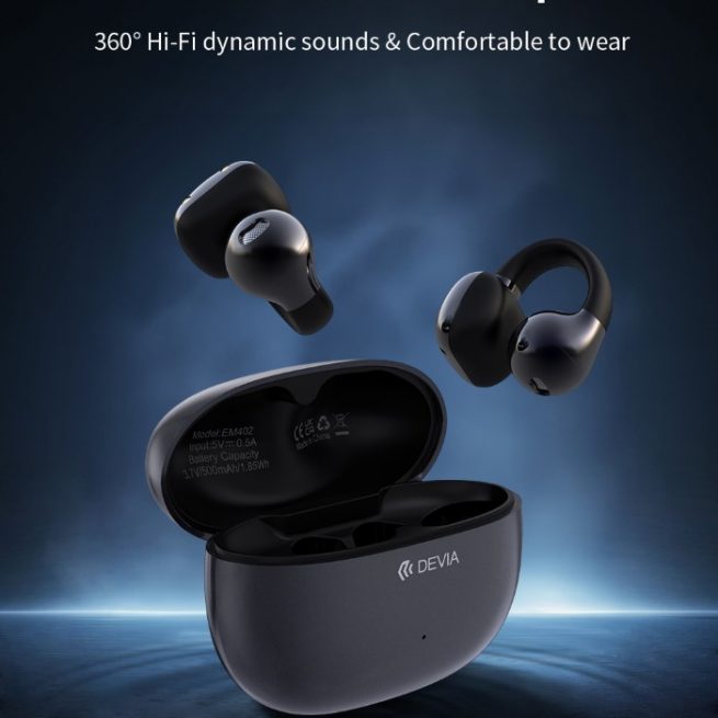 Auricolari EM402 wireless senza inserimento nell'orecchio OWS Pro2 Neri