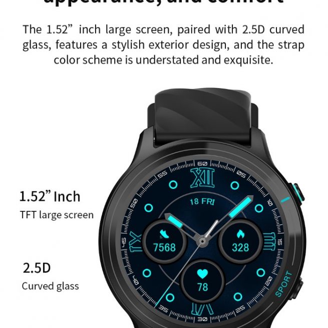 DEVIA Smart Watch WT3 IP67 modello Z123 Nero