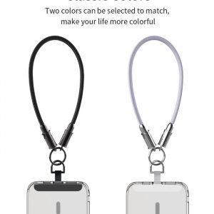 Cordino cavo Tipo-C PD 60W da polso porta telefono Viola 0,3 mt