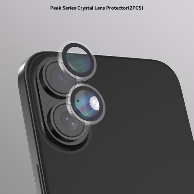 Protezione per fotocamera in cristallo iPhone 16 & 16Plus
