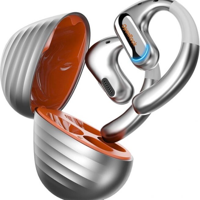 OneOdio OpenRock Pro Cuffie Sport Wireless A Conduzione Aperta Silver