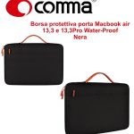 Borsa protettiva Macbook air 13,3 e 13,3Pro Water-Proof Nera